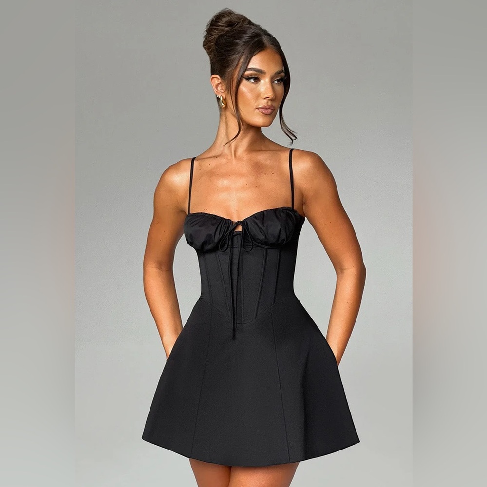Babyboo Lacey Mini Dress - Black